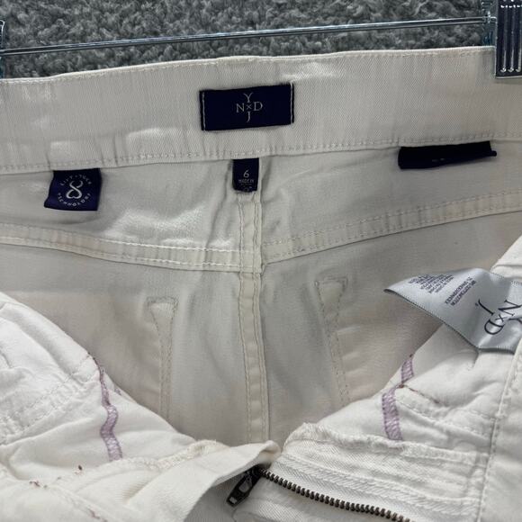 NYDJ Women's White Ankle Jeans Size 6 Life Tuck Technology Stretch Denim - Picture 12 of 14